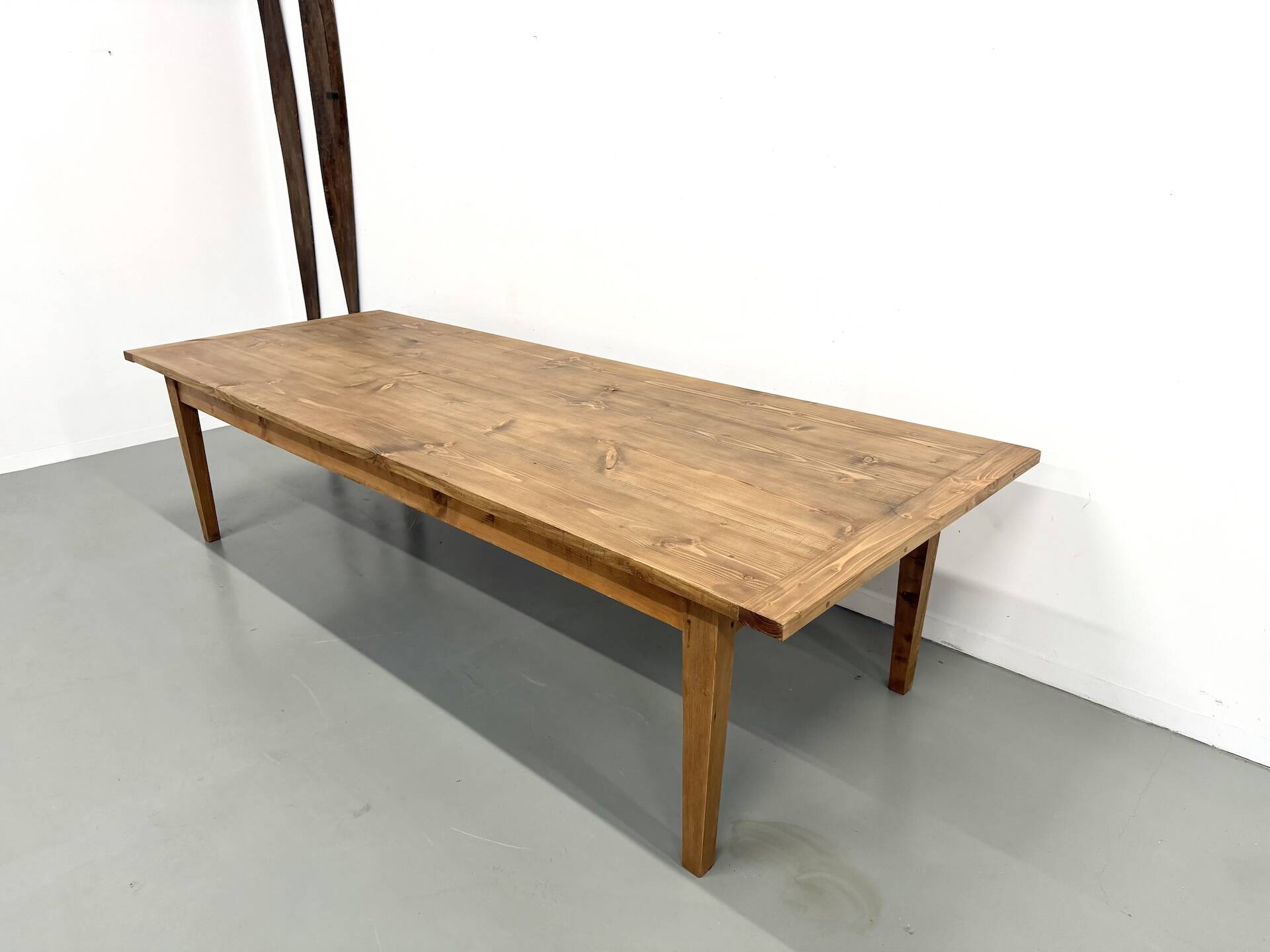 Monumental XXL Pine Farmhouse Table (3.20m) – 1970s