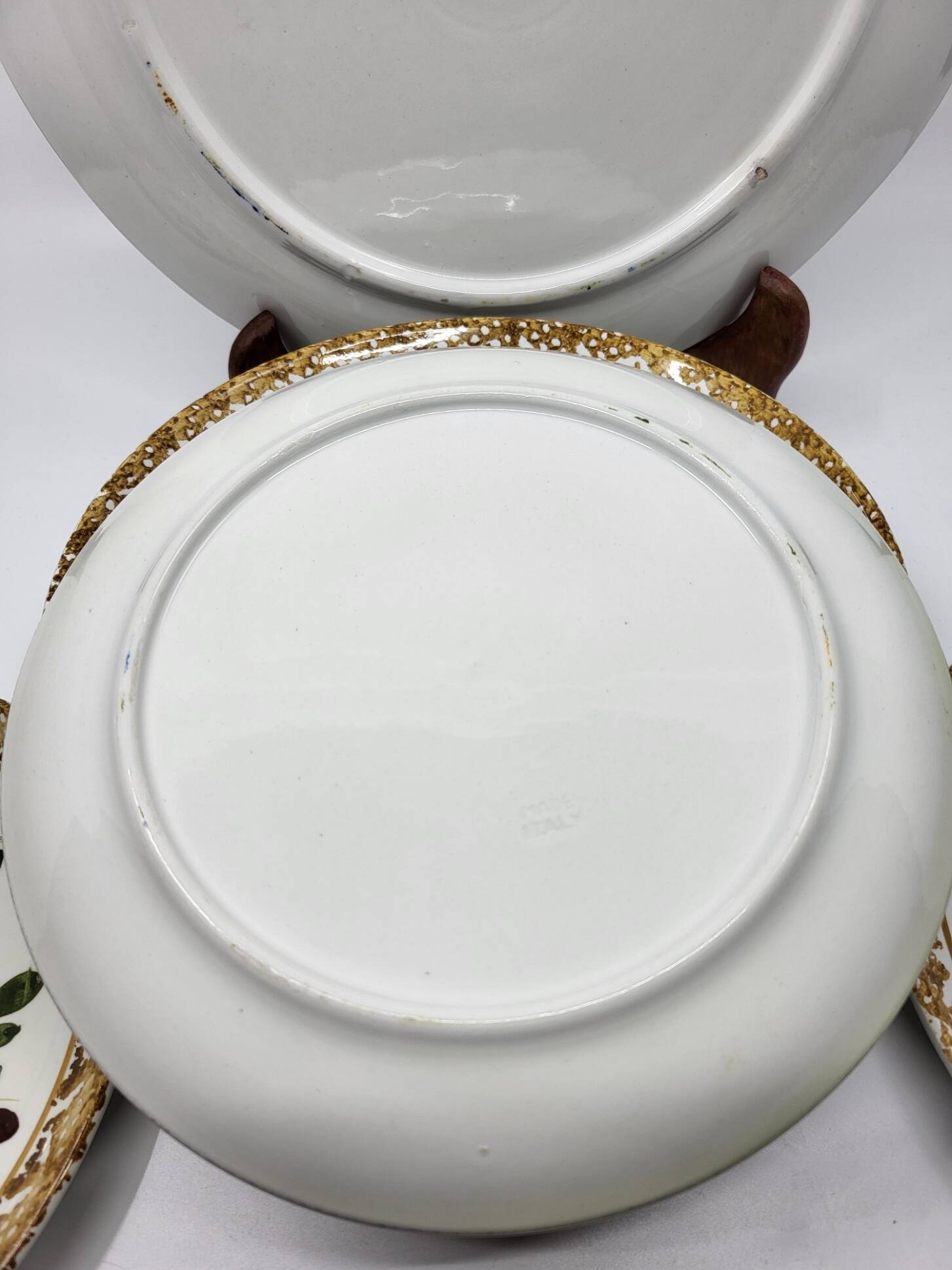 Vintage Italy 1970s decor plates and dishes set