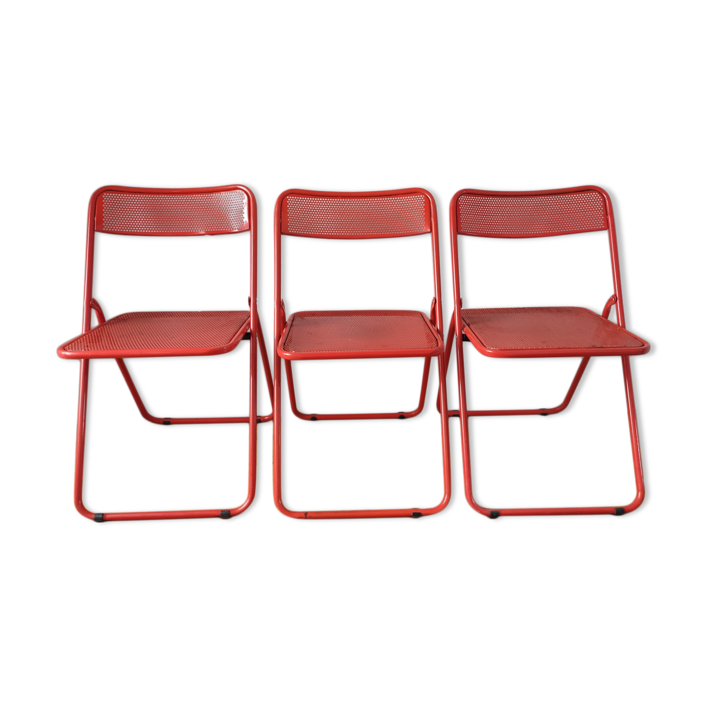 Metal folding chairs 1970