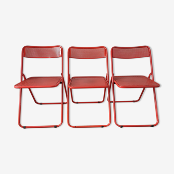 Metal folding chairs 1970