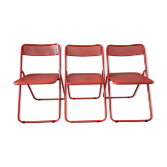 Metal folding chairs 1970