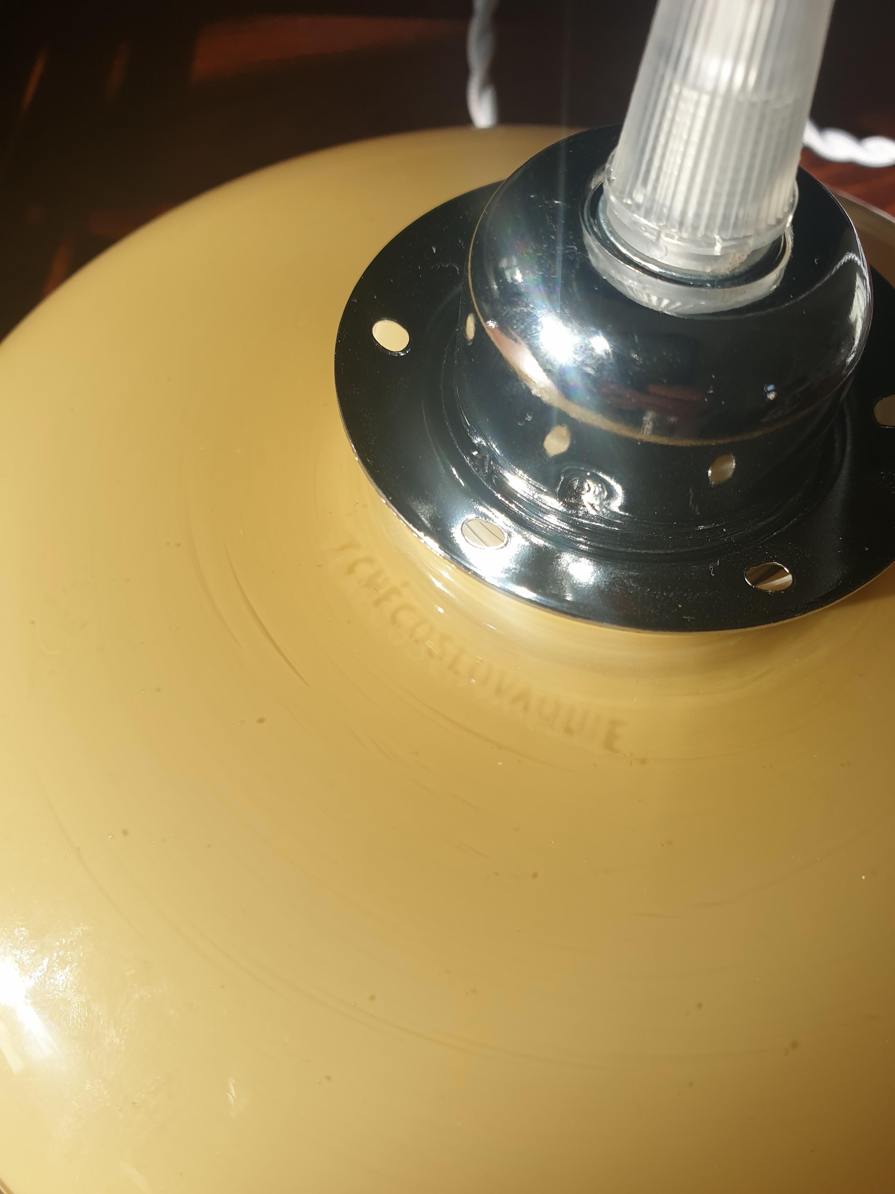 1960 Czechoslovakian glass pendant light