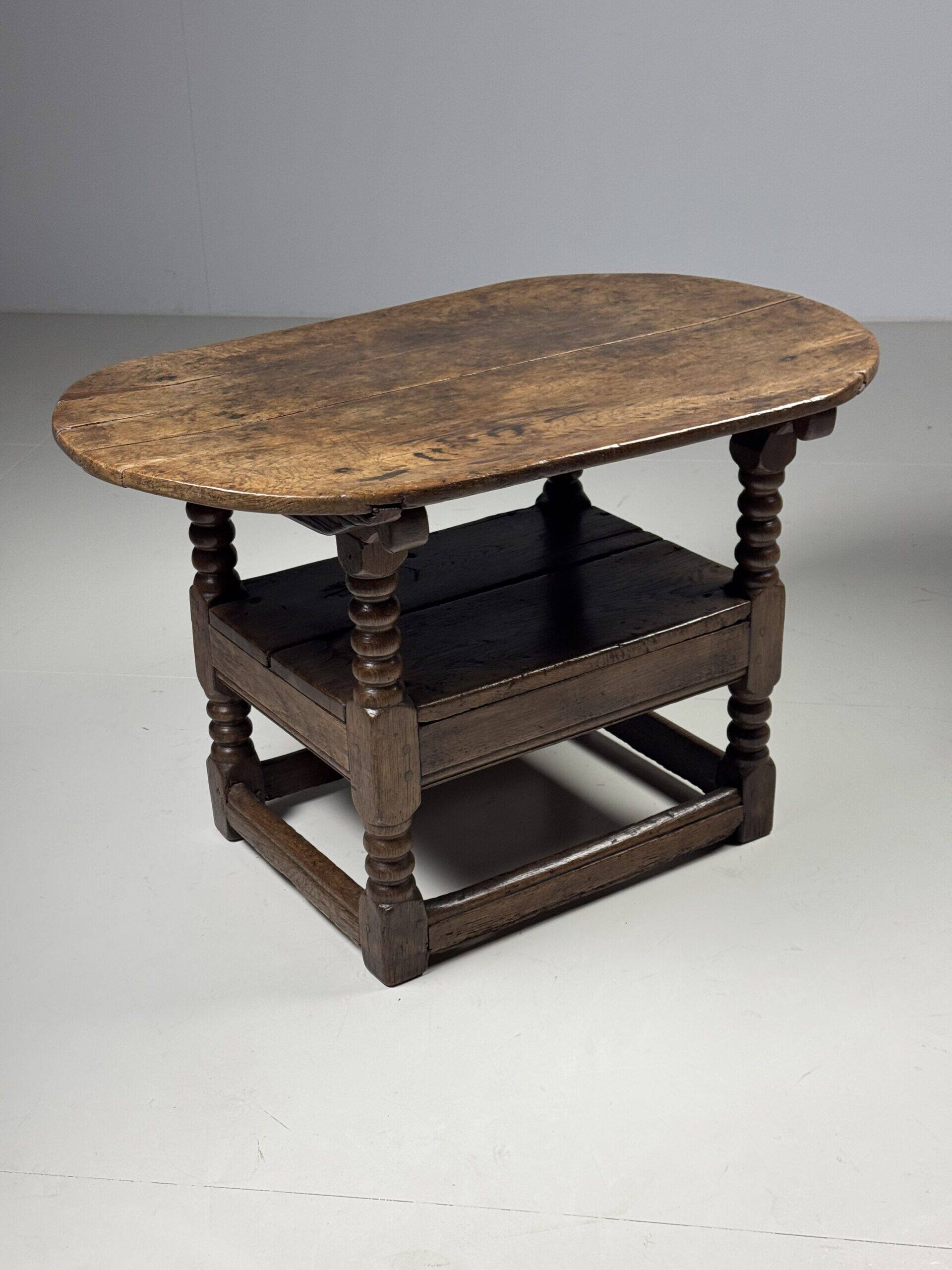 English monk chair table oak 18th century