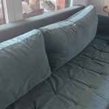 Sofa bed 3 places velvet green