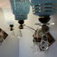 Art Deco mirror glass wall lights