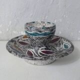 Vallauris ceramic eggcup signed Yvan Borty