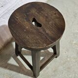 Burmese teak workshop stool