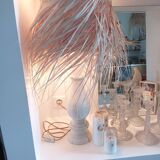 Vintage turned wood lamp base