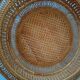 Woven rattan fruit basket