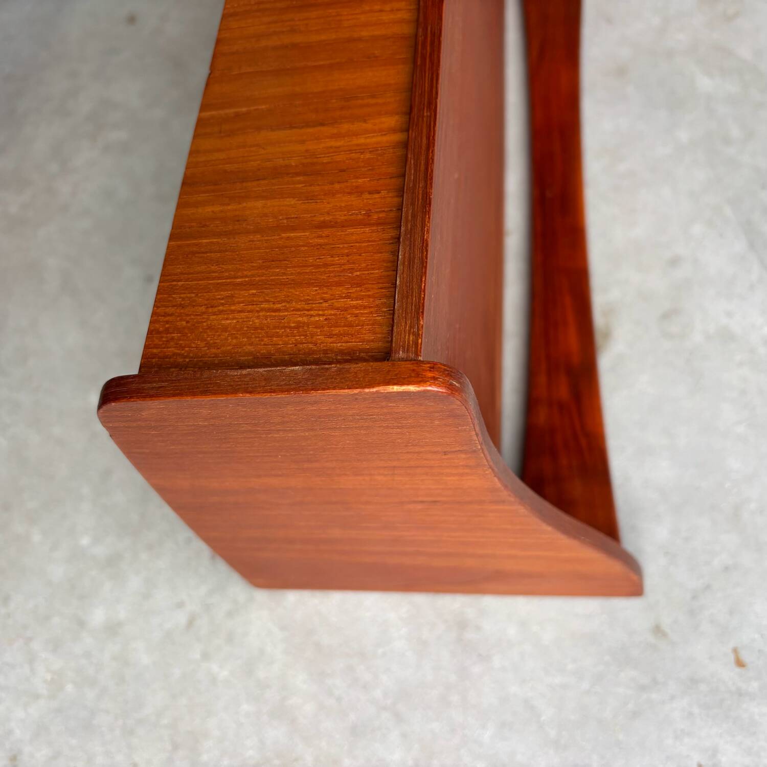 Vintage Danish floating nightstands teak