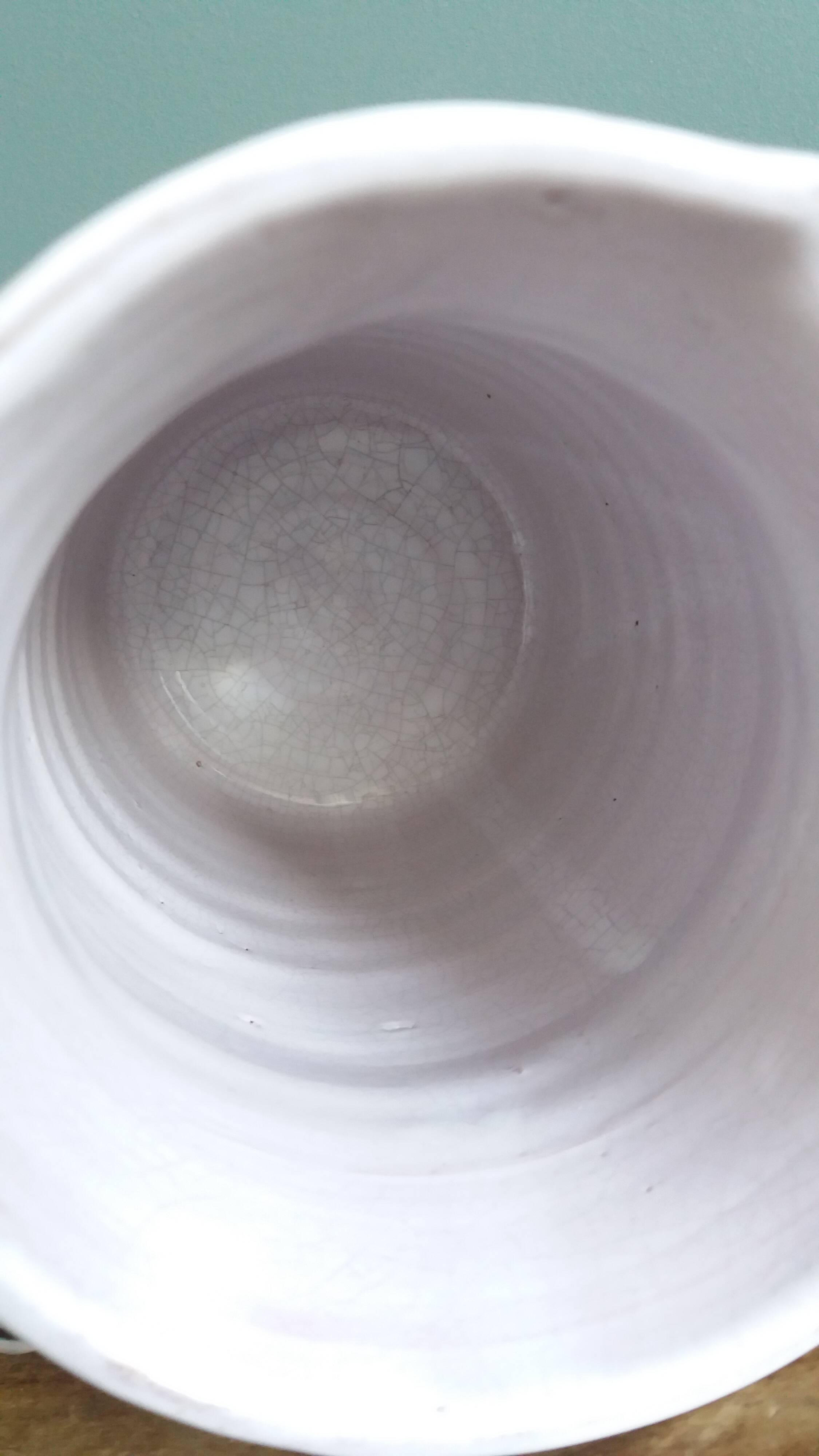 Decorative pitcher with thistle by Etienne Daniel, Vallauris