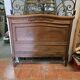 Old Louis XVI style oak headboard
