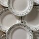 Flat plates Longwy model "Violetta", early 20th century