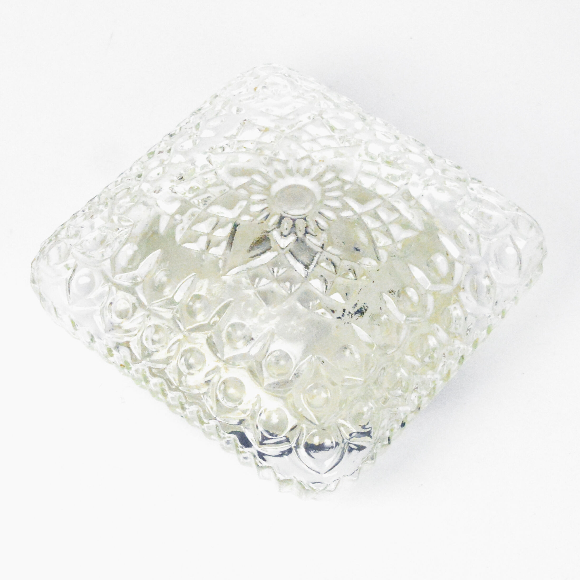 1970s modern glass plafond HP Leuchten, Germany