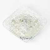 1970s modern glass plafond HP Leuchten, Germany