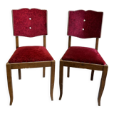 Set of 2 upholstered chairs 1950/60