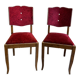 Set of 2 upholstered chairs 1950/60