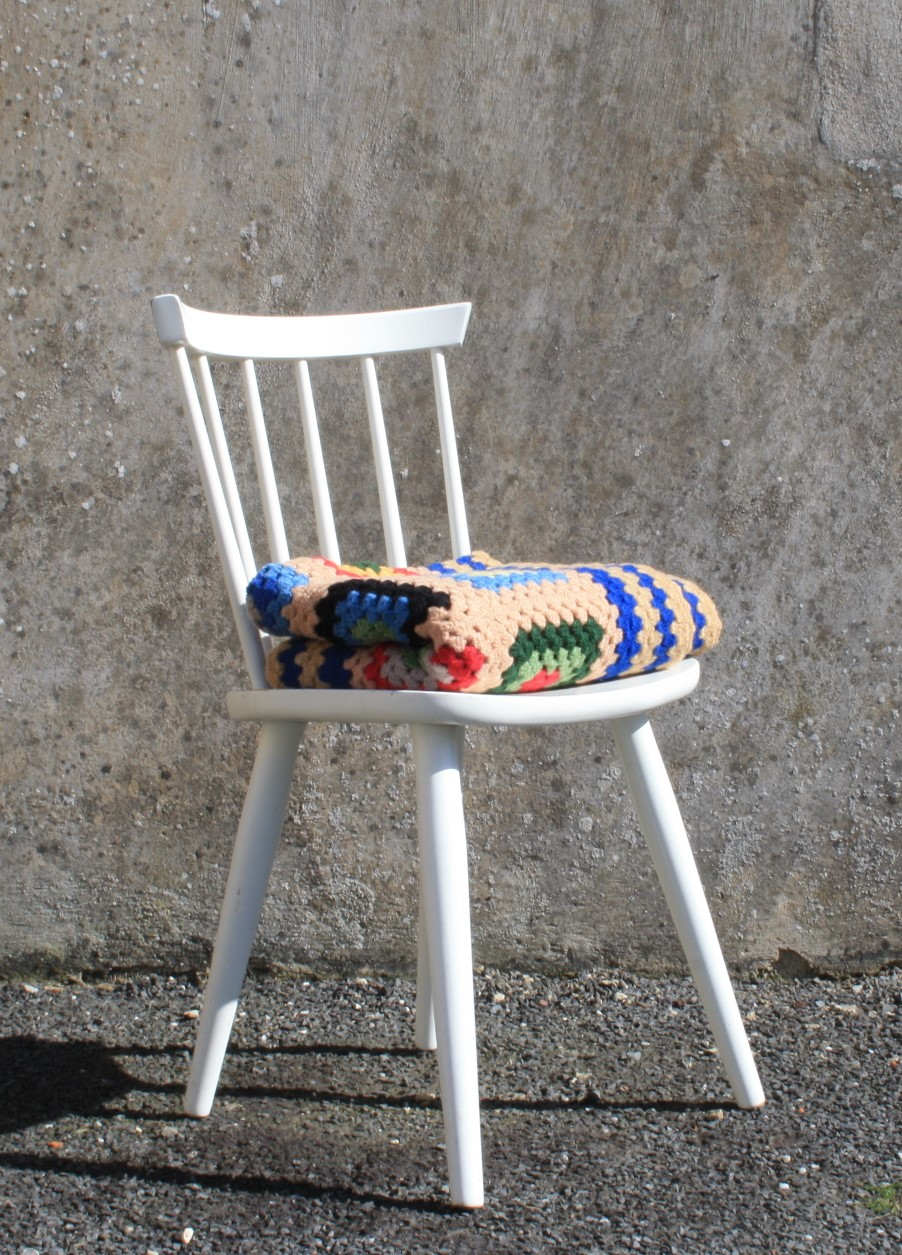Plaid, couverture vintage au crochet