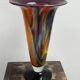 Multilayer blown glass cone vase 1960 - vintage retro Murano Schn