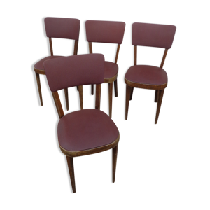 Set de 4 chaises Baumann en skai