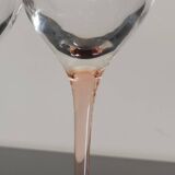 4 verres à vin blanc Luminarc pied rose
