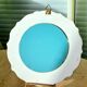Flowered ceramic mirror