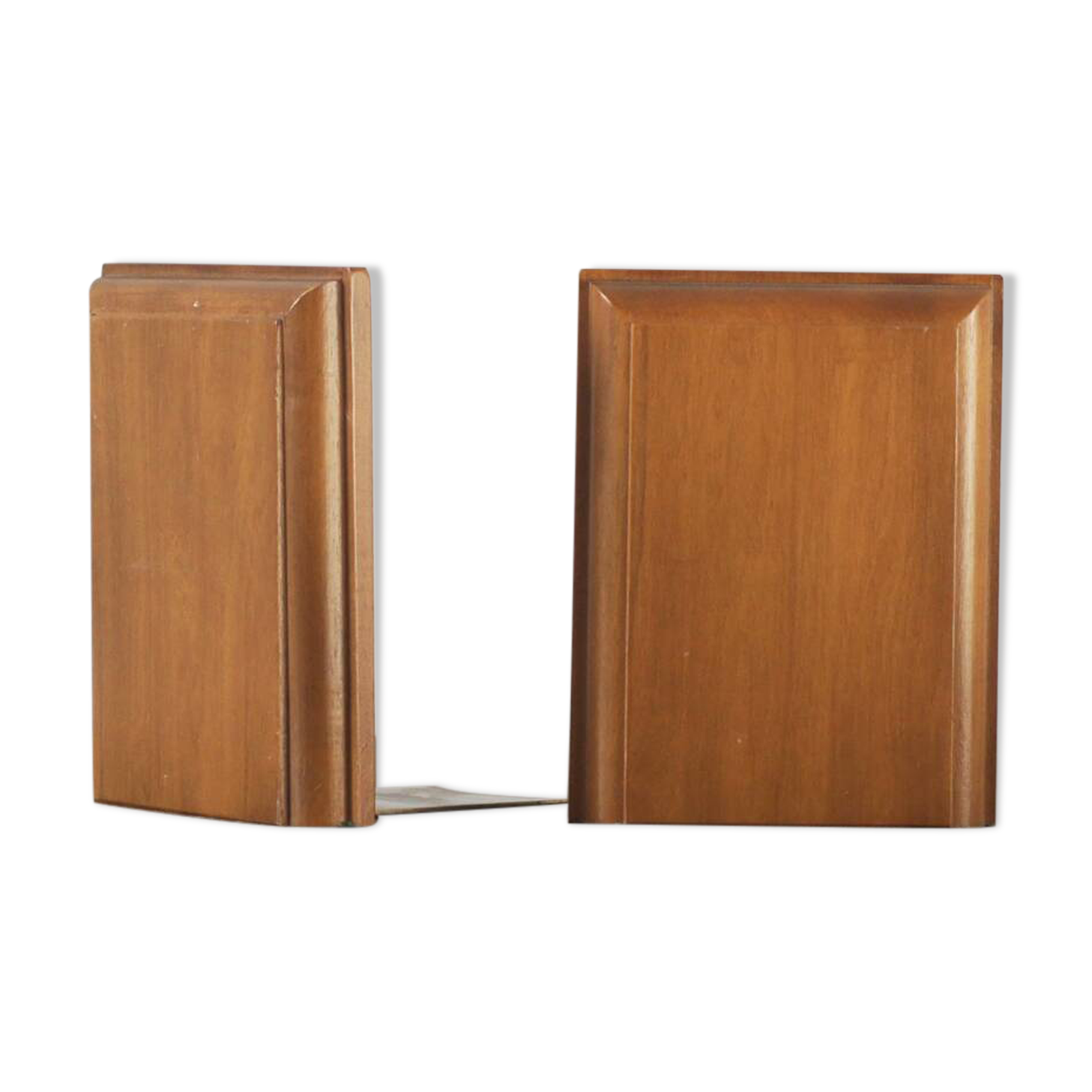 Serre-livres en bois style années 60, lot de 2