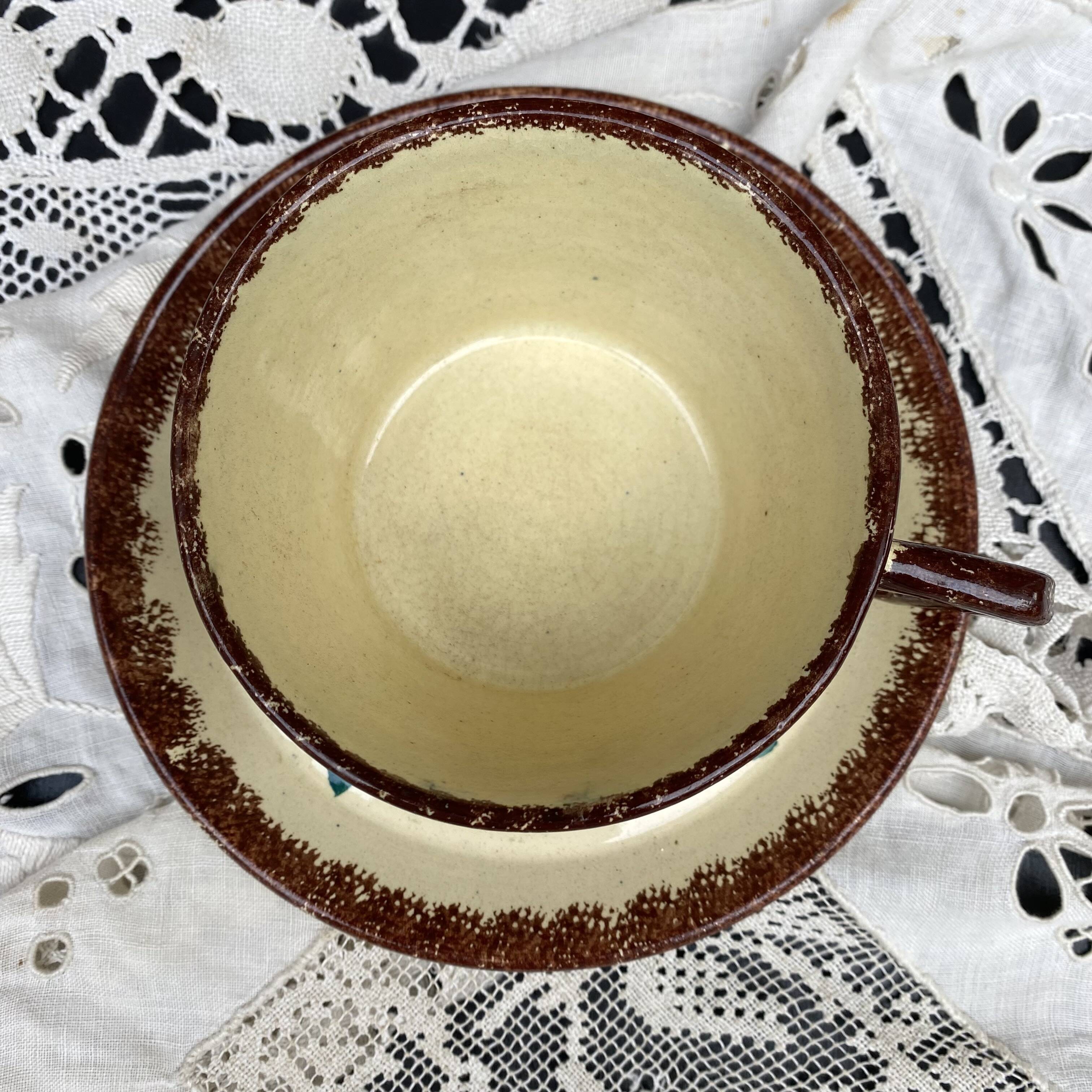 Henriot Quimper teacup and saucer