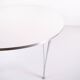 Super Ellipse dining table - Model B614 - white laminate - Piet Hein, Bruno Mathsson & Arne Jacobsen - Fritz Hansen