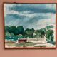 Original Swedish Oil on Canvas – “Milk Shed at Kaga” by Björn Svensk – Signed – Dated 1980 – Vintage & Framed