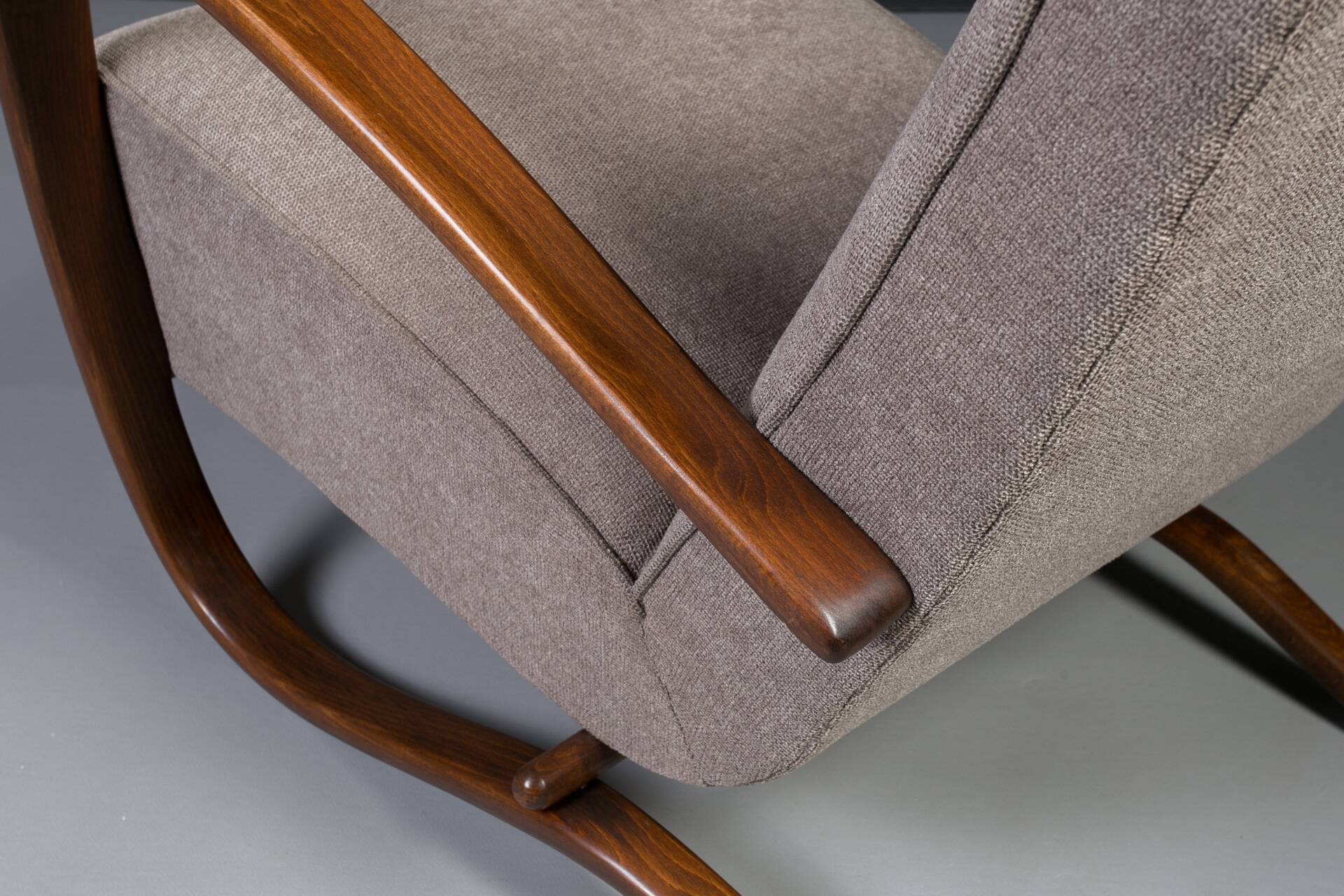 Rare Art Deco armchairs by J. Halabala, model H269, 1930s, set of 2.