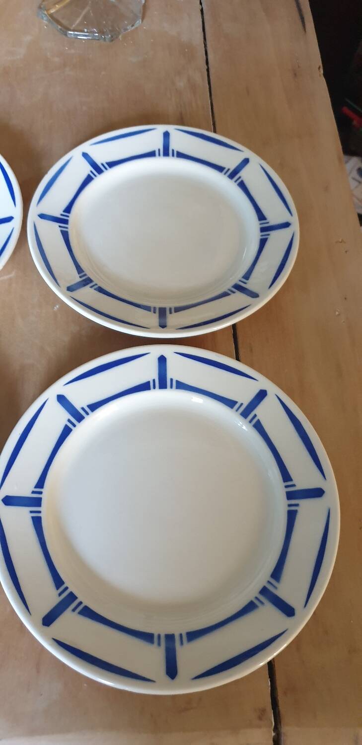 4 Lucie de Badonviller dessert plates