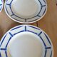 4 assiettes à dessert Lucie de Badonviller