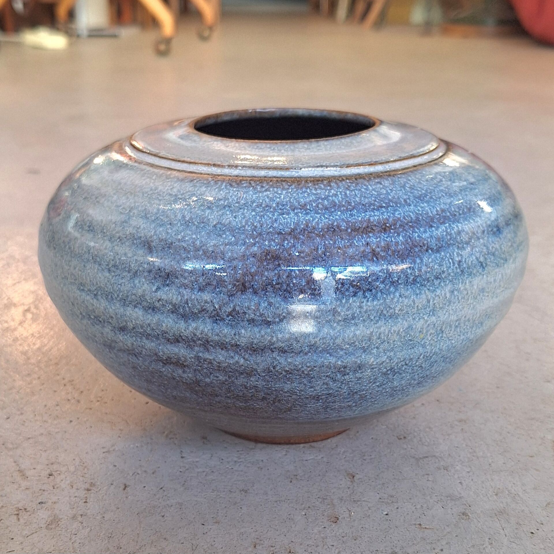 Glazed ceramic vase by Nadia and Alain Pinel