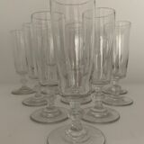 10 glass champagne flutes