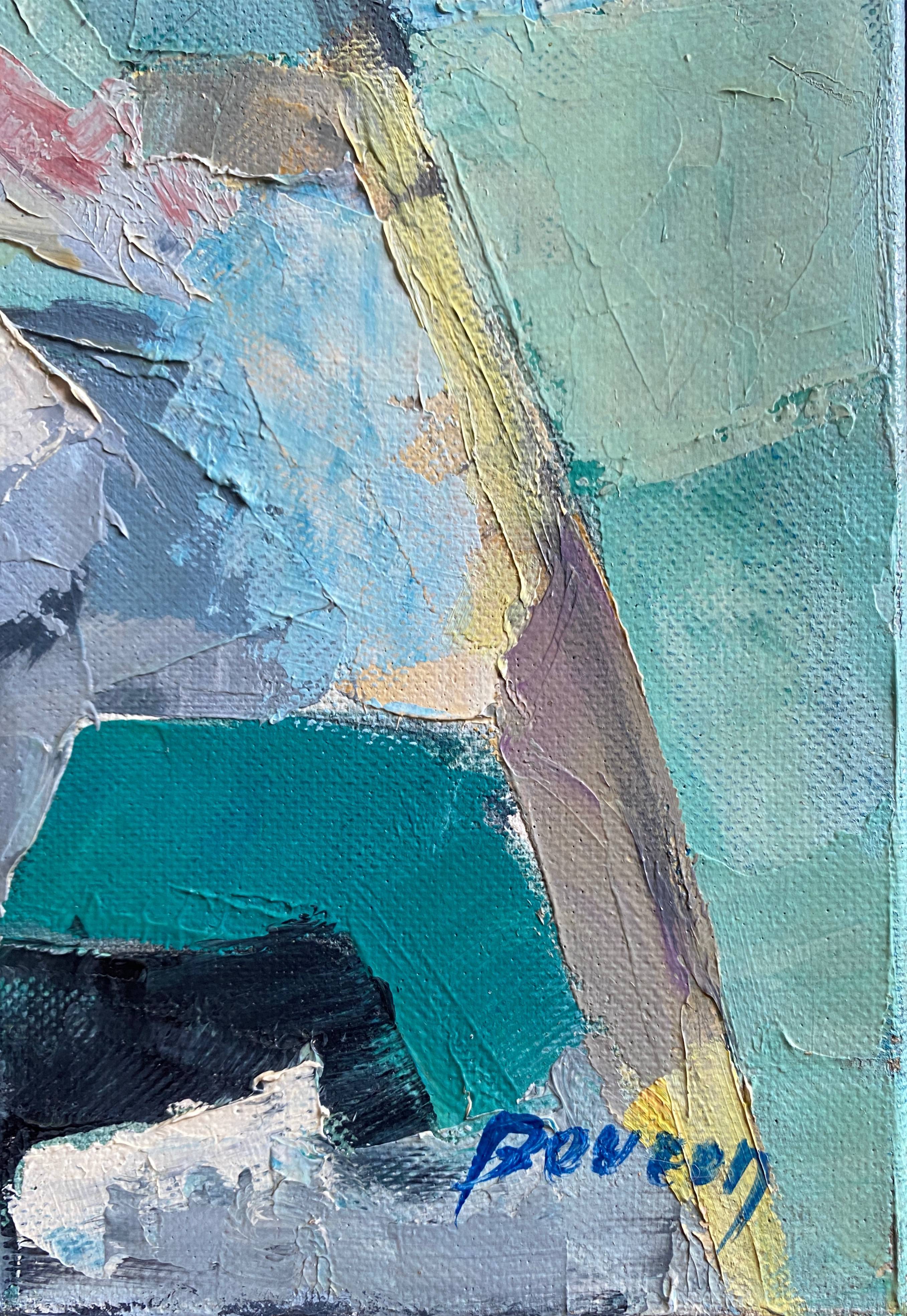 HST Africanist Orientalist painting "Tuna fishing" signed post cubist