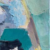 HST Africanist Orientalist painting "Tuna fishing" signed post cubist