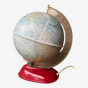 Luminous terrestrial globe ms west germany circa 1950