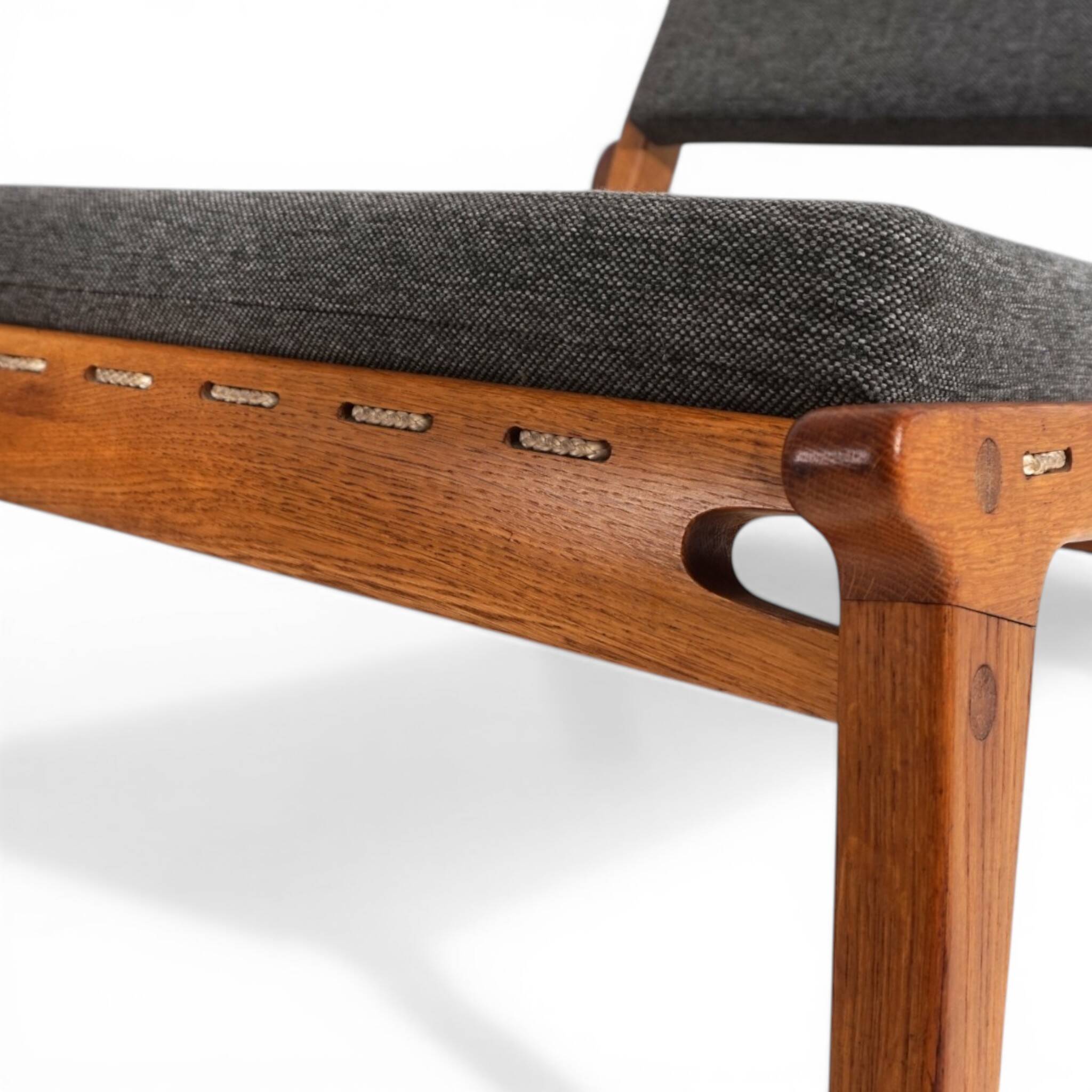 Hunting Chair lounge chair with ottoman by Heinz Heger for PGH Erzgebirgisc