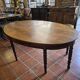 Large oval farmhouse table in solid oak, 19th century, 243 × 153cm