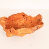 Large organic bowl made of Scandinavian burl wood, modern Swedish, folk art, circa 1960.