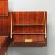Double bed from the 1960s with bedside tables by Silvio Cavatorta.