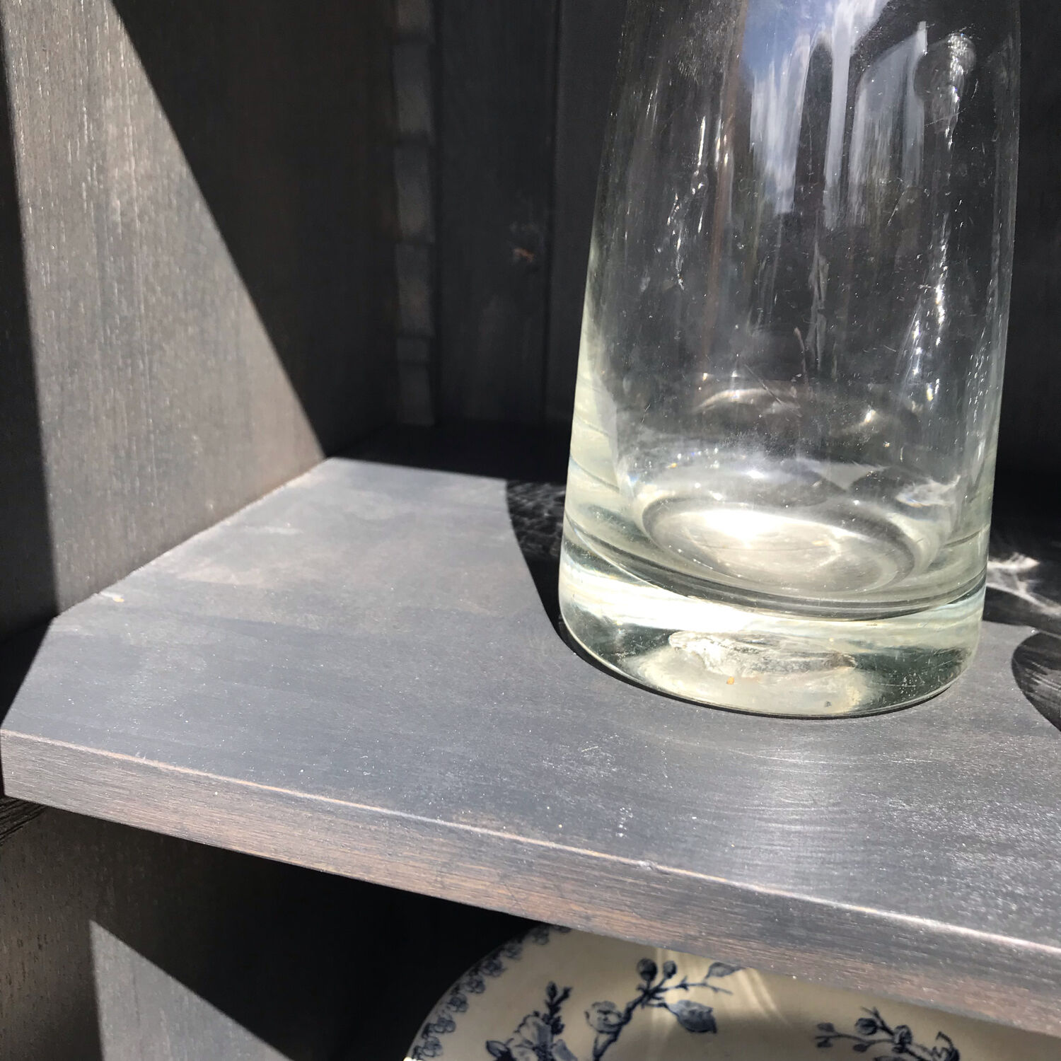 Vintage light oak cashier