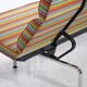 Compact sofa Eames Vitra Alexander Girard Miller stripe fabric
