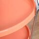 Desserte table roulante orange