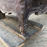 Armoire bretonne ancienne en chêne sculpté