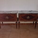 Pair bedside cabinets