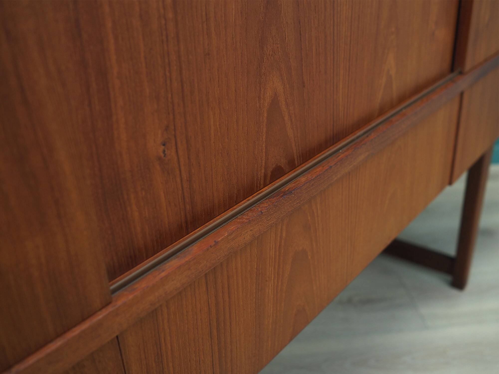 Teak highboard, Danish design, 1960s, production: Denmark