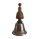 Vintage metal bell and wooden handle
