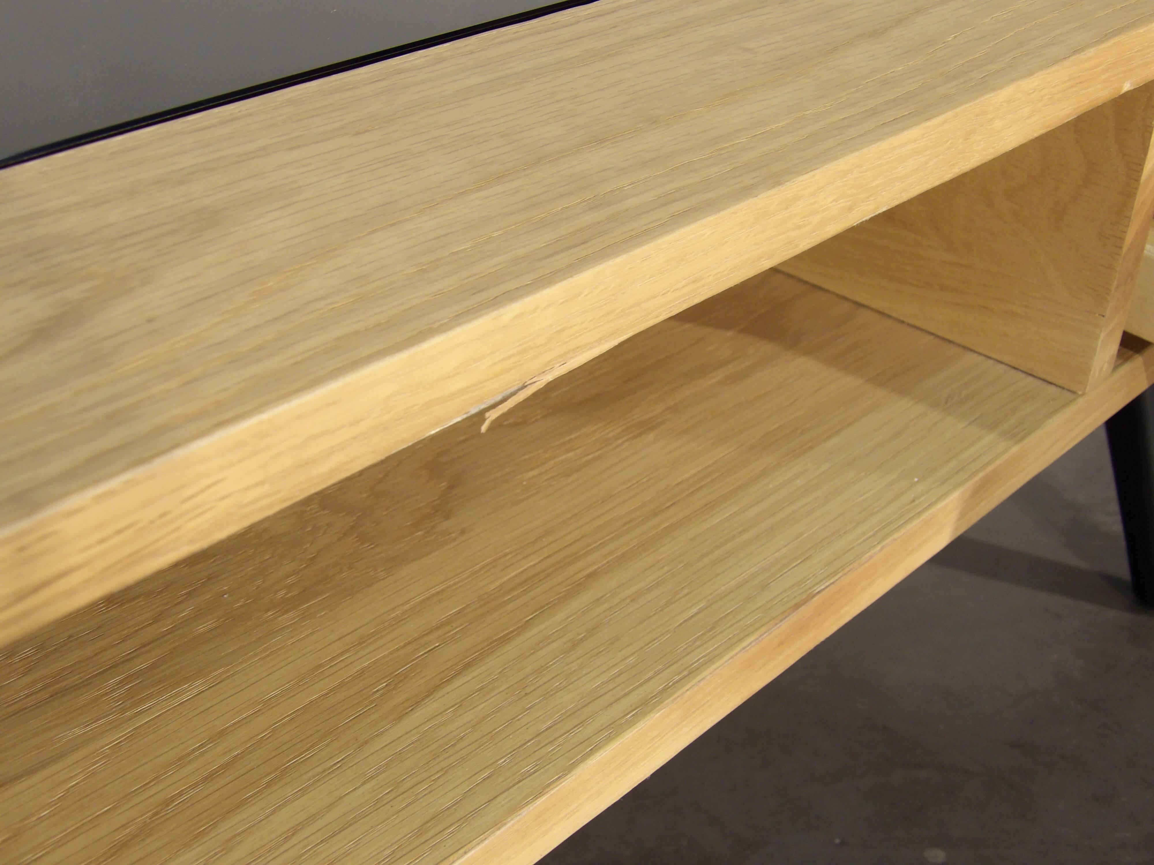 Vintage style coffee table in natural light oak